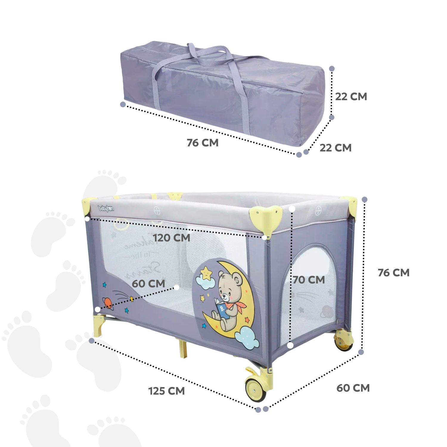 Манеж Babyton Play Box Purple P612 - фото 3
