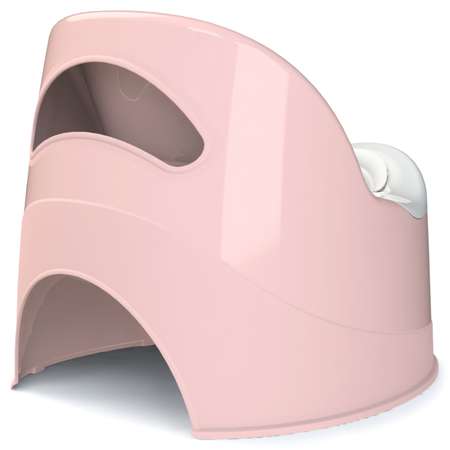 Горшок туалетный KidWick Гранд с крышкой Розовый-Белый
