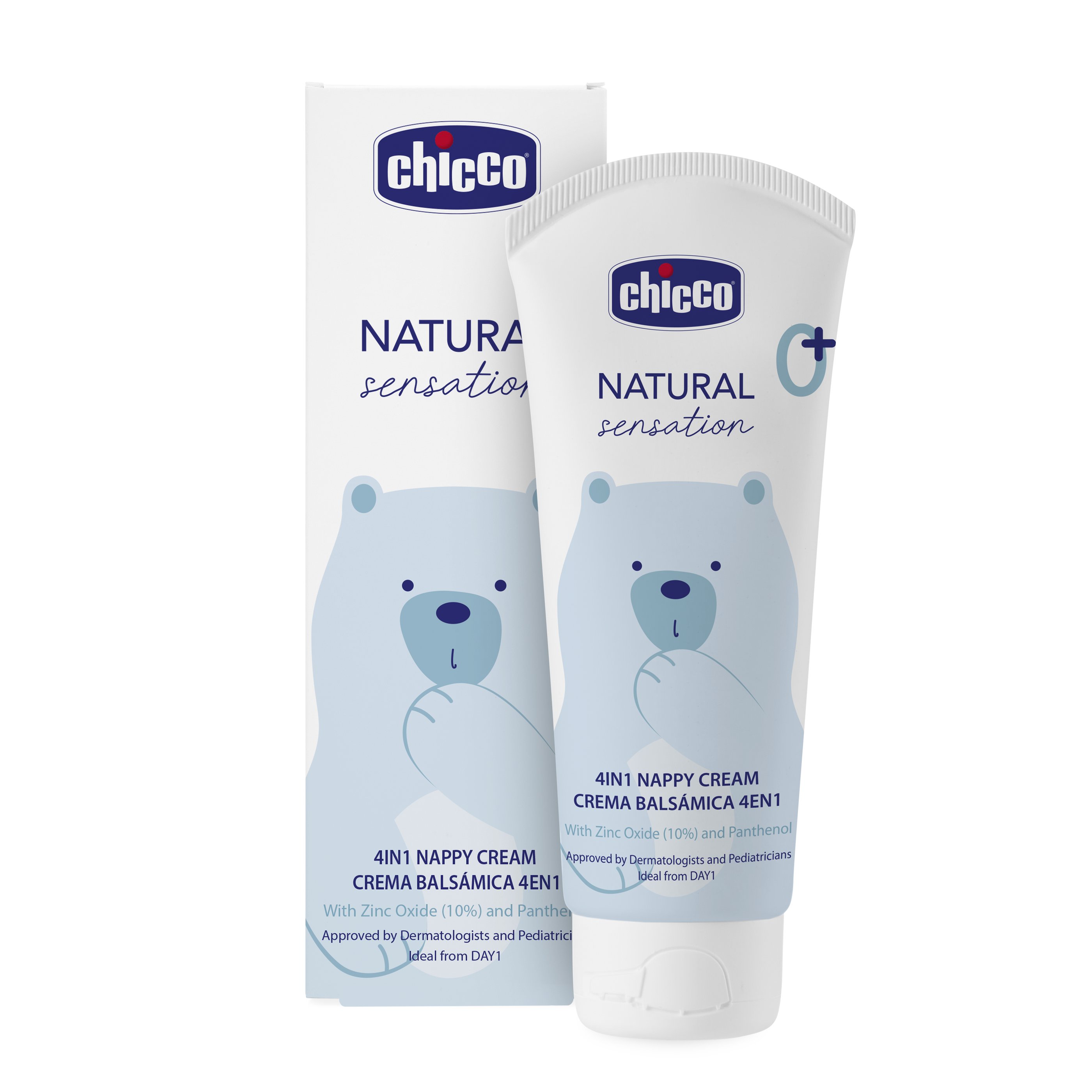 Крем под подгузник Chicco 4 в 1 Natural Sensation 100 мл с оксидом цинка и маслом ши - фото 10