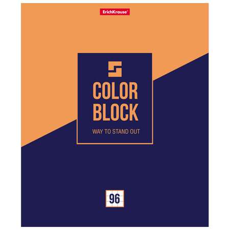 Тетрадь ErichKrause Color Block А5+ Клетка 96л в ассортименте 49645