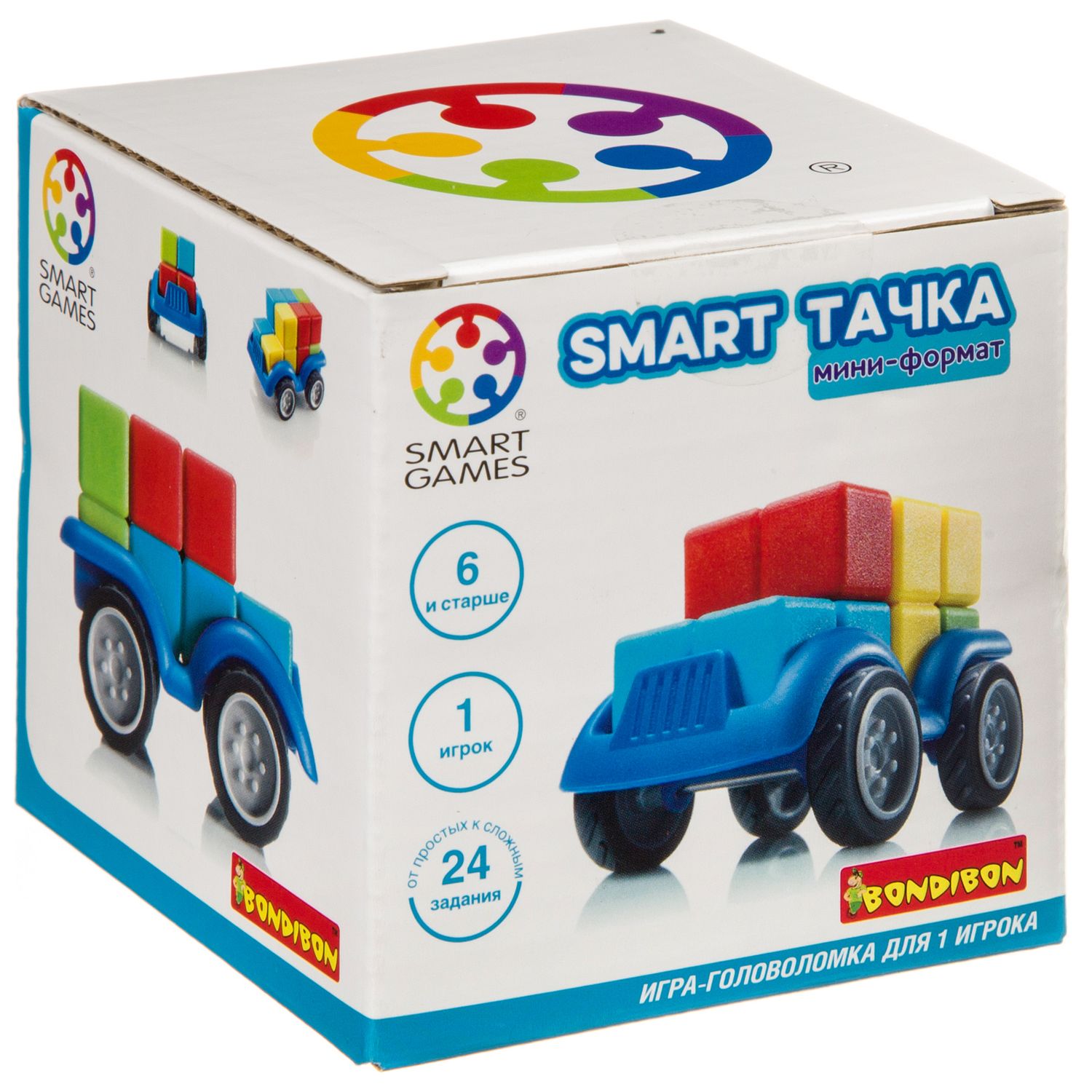 Bondibon Логическая игра Smart Тачка, мини-формат