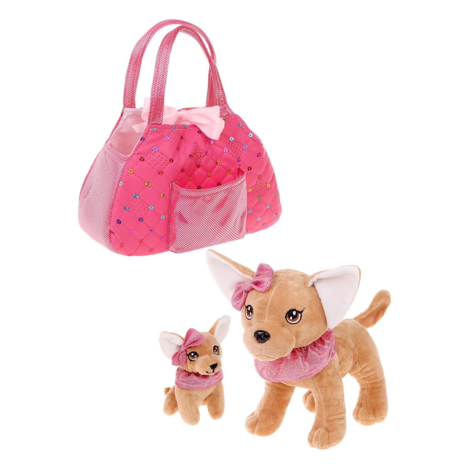 Игровой набор в сумочке Fluffy Family мама собачка и щенок - фото 6