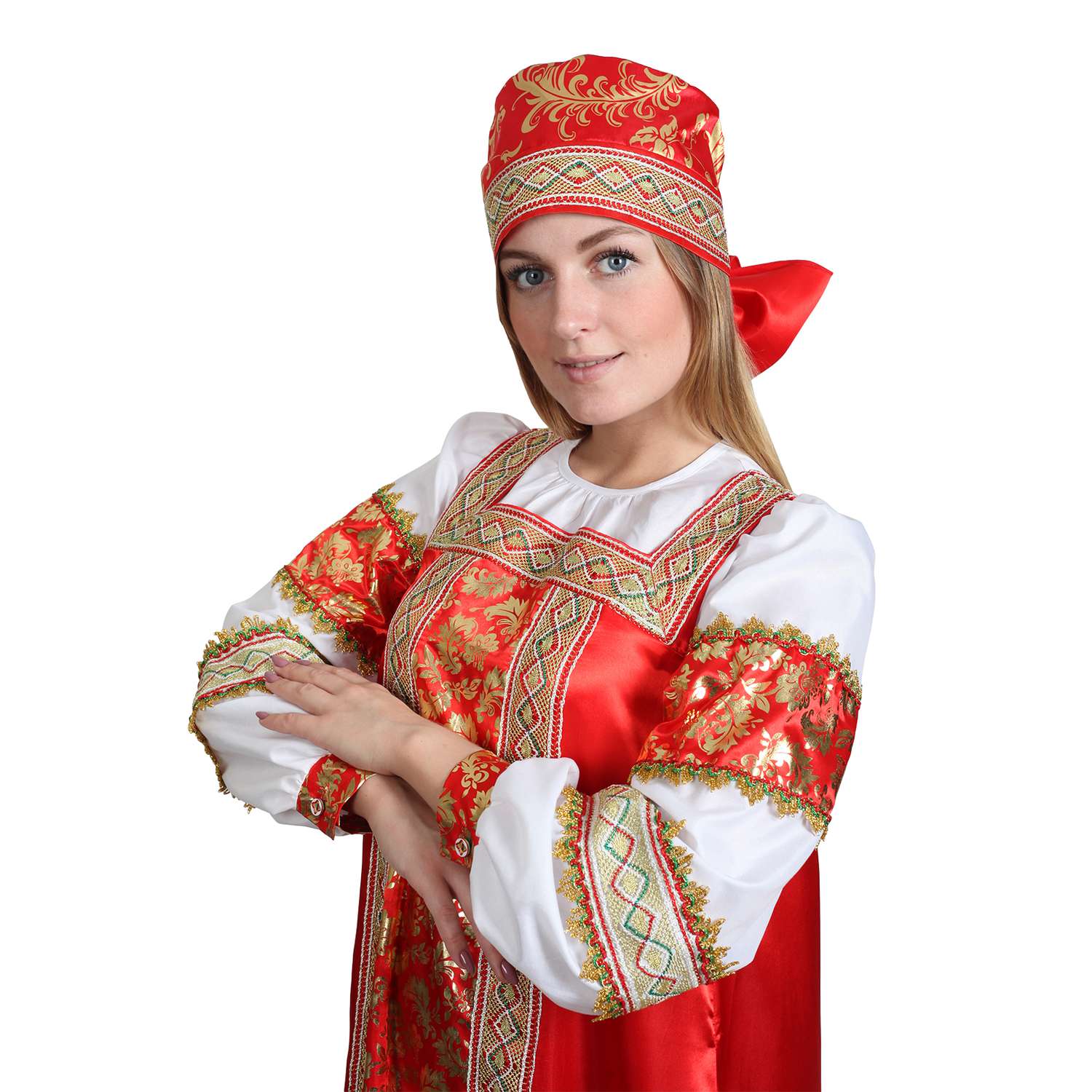 Карнавальный костюм Страна карнавалия русский Золотые узоры размер 48 3640654 - фото 2