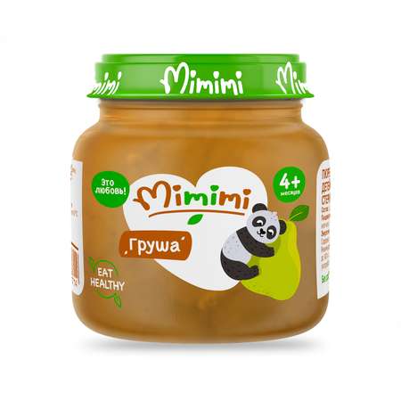 Пюре Mimimi из груш 80г с 4месяцев