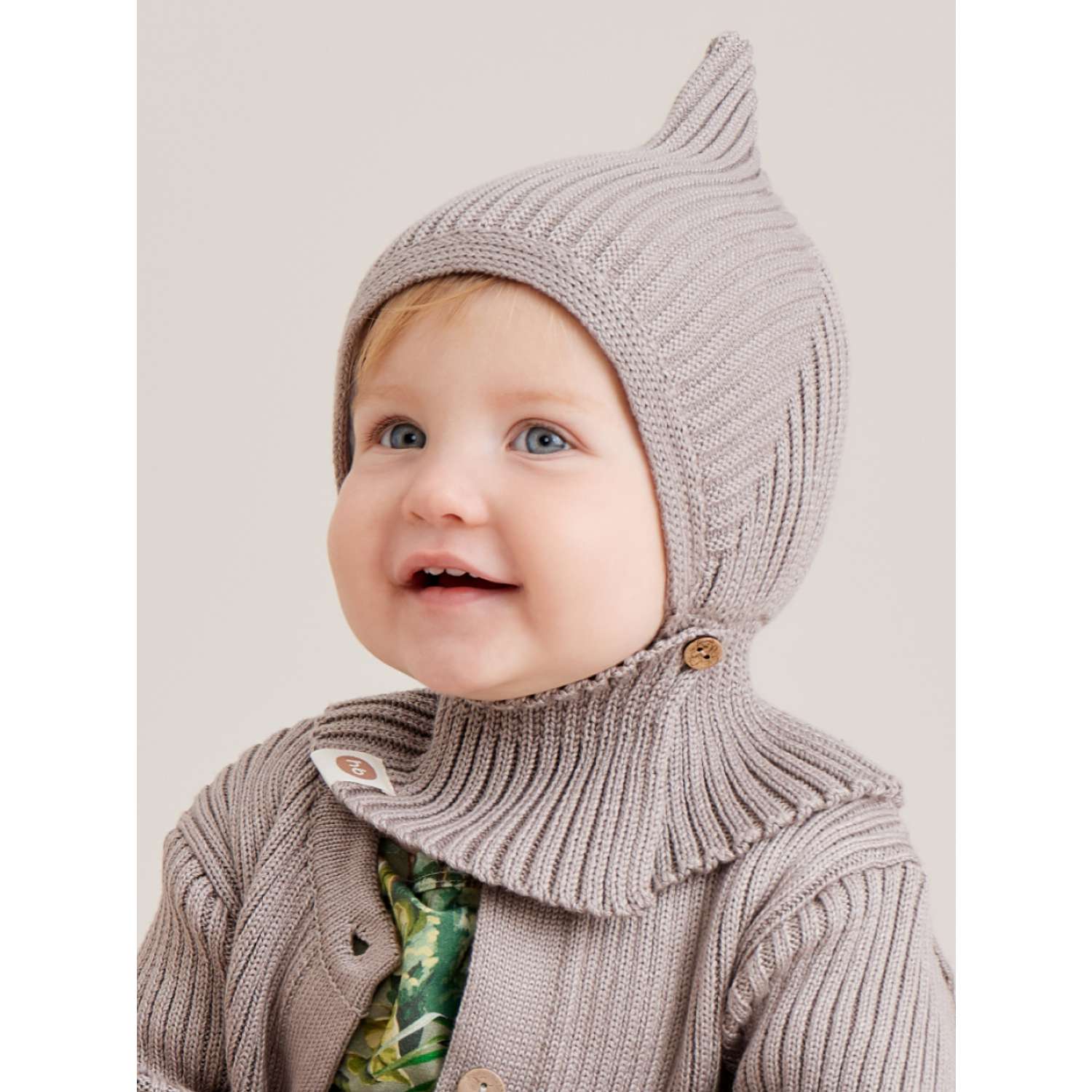 Шапка-шлем Happy Baby 88513-grey - фото 1