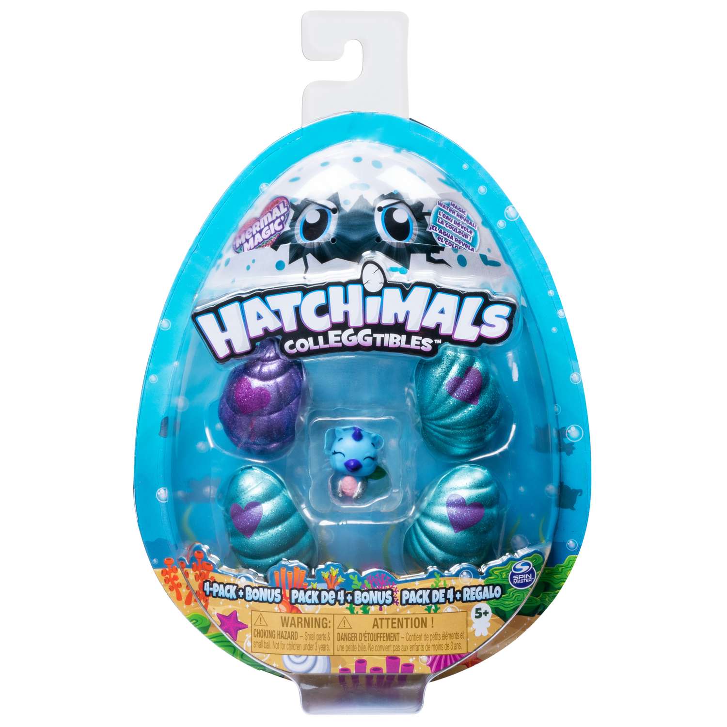 Набор Hatchimals S5 в яйце с бонусом Подводное волшебство 4шт в непрозрачной упаковке (Сюрприз) 6045522 - фото 1