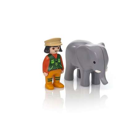 Конструктор Playmobil Смотритель зоопарка со слоном