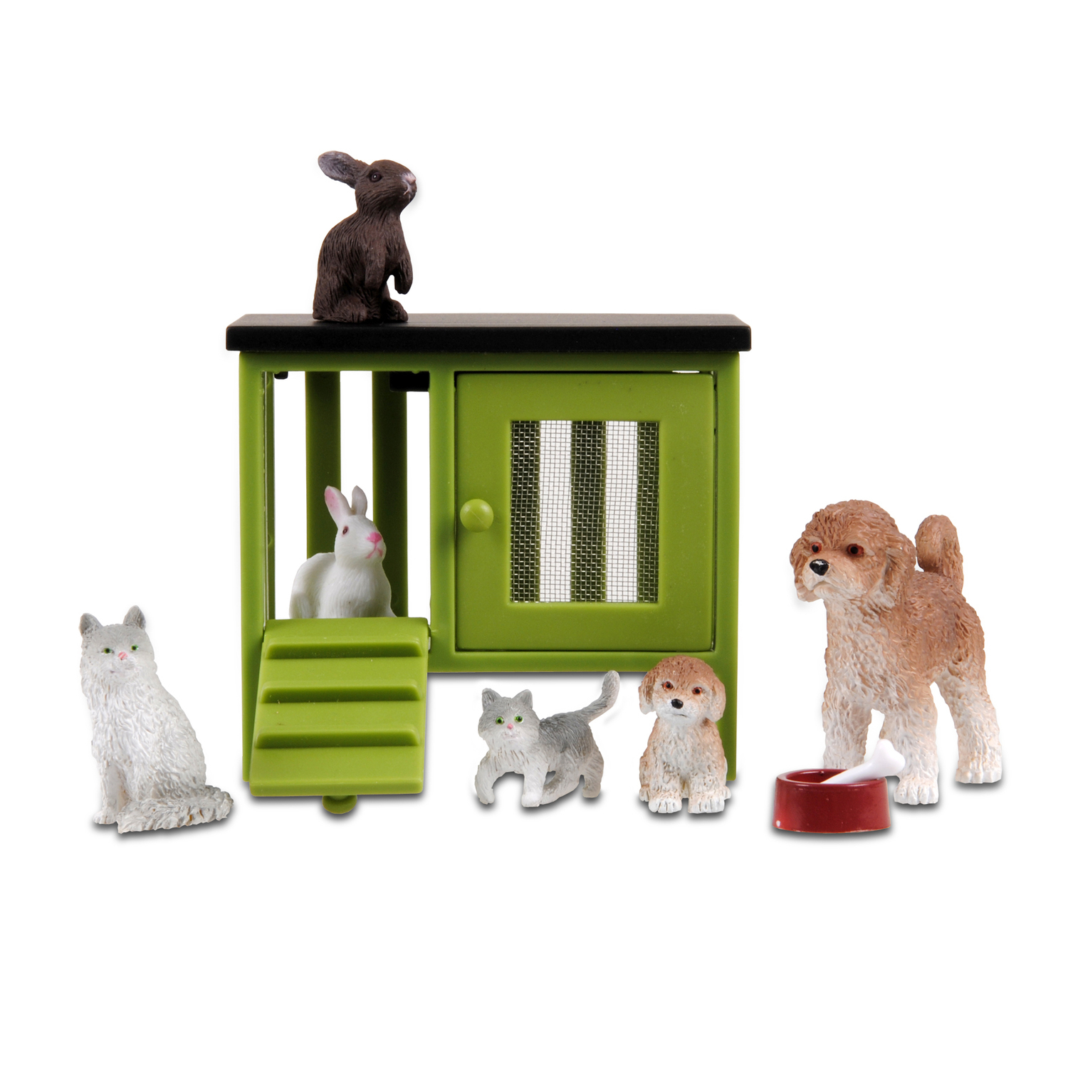 Набор фигурок для домика Lundby Стокгольм Домашние животные 9шт LB_60905800 - фото 1