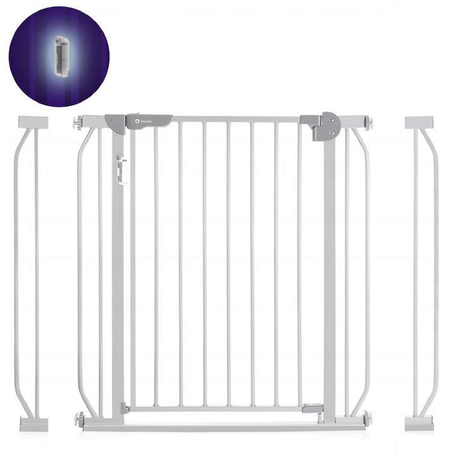 Ворота безопасности Lionelo Truus Slim LED grey 75-105 cм - фото 8