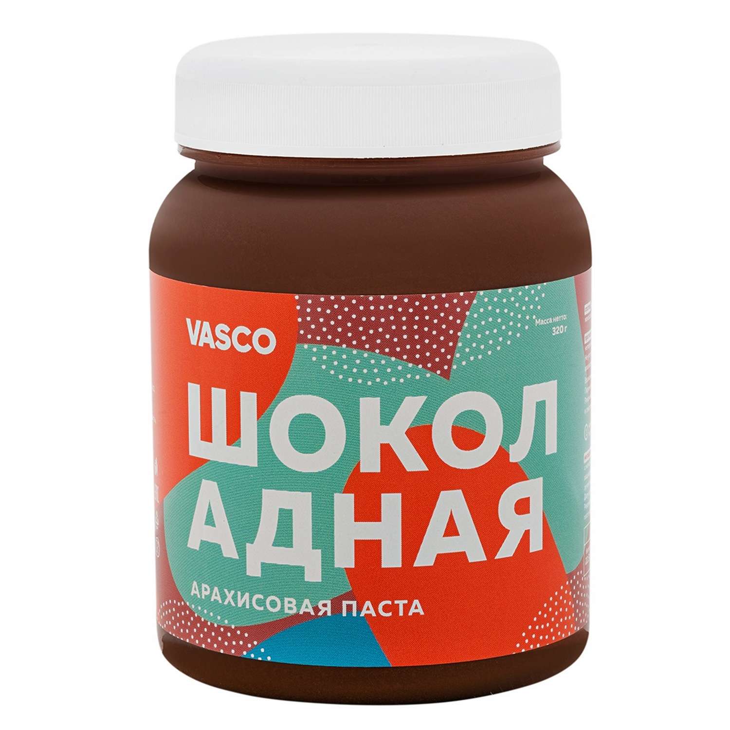 Паста Vasco арахисовая шоколадная 320г - фото 1