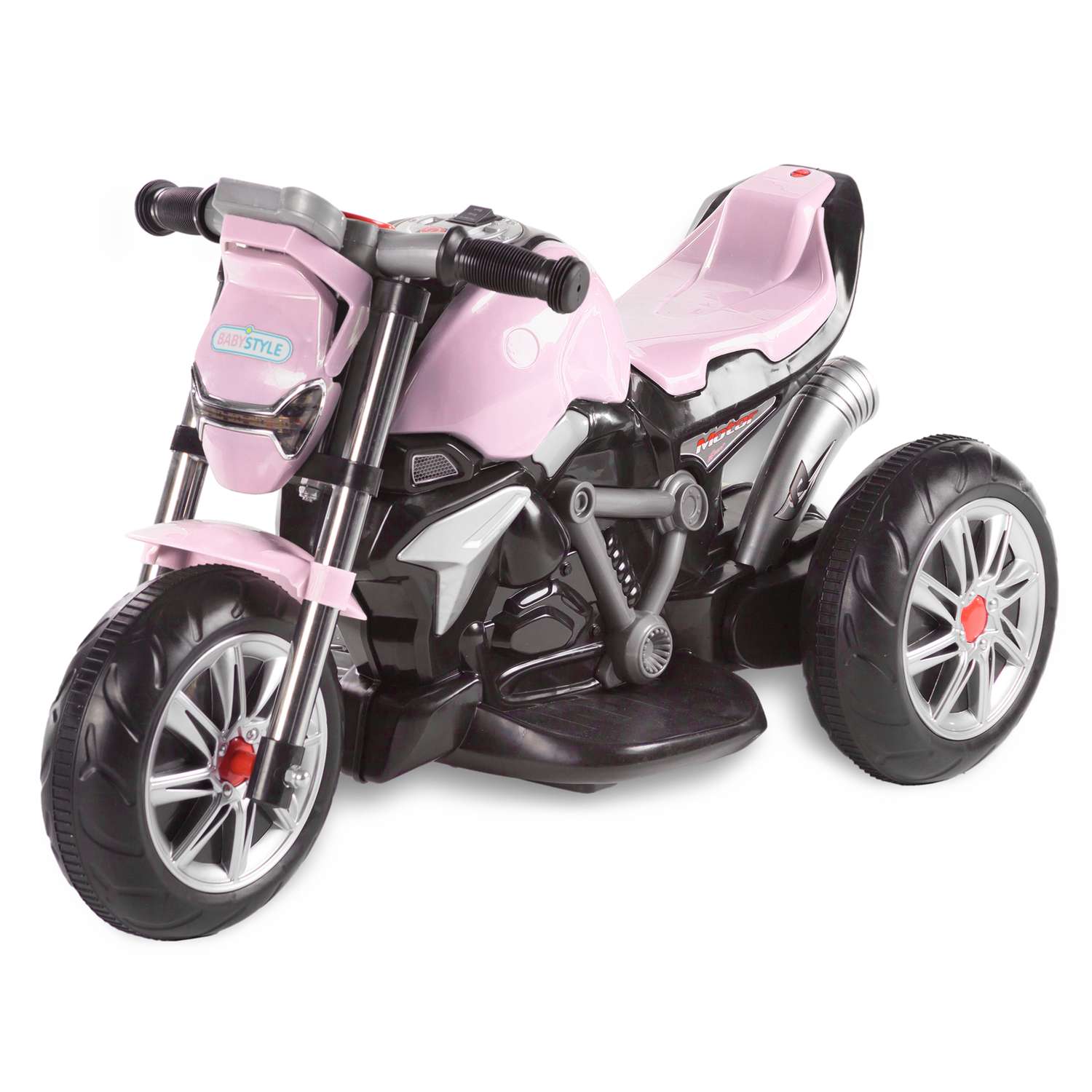 Мотоцикл BABY STYLE на аккумуляторе розовый - фото 2