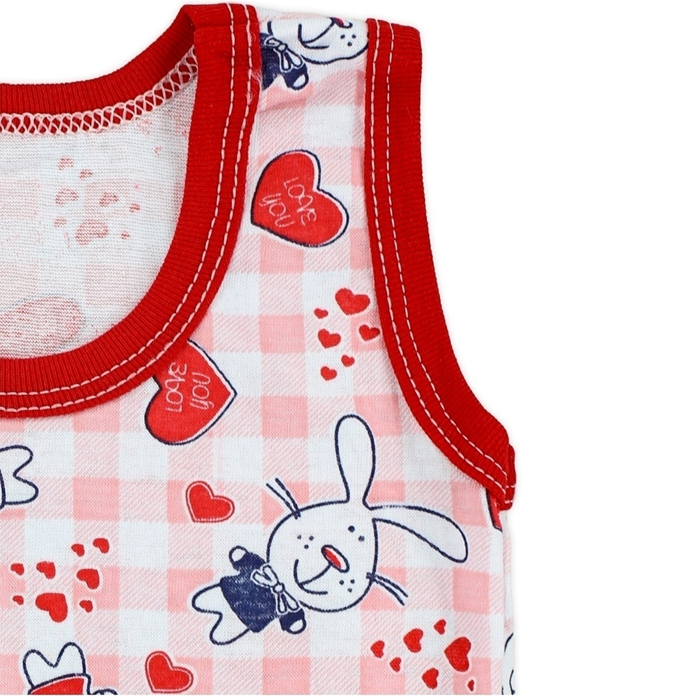 Майка 3 шт Babycollection 452/mkb000/sph/k3/004/p1/W*dбелый красный - фото 3