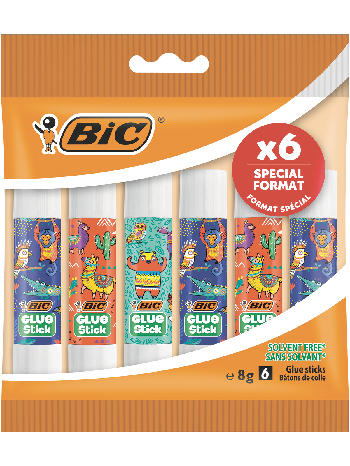 Клей BIC Glue Stick 8 гр 6 шт - фото 1