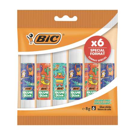 Клей BIC Glue Stick 8 гр 6 шт