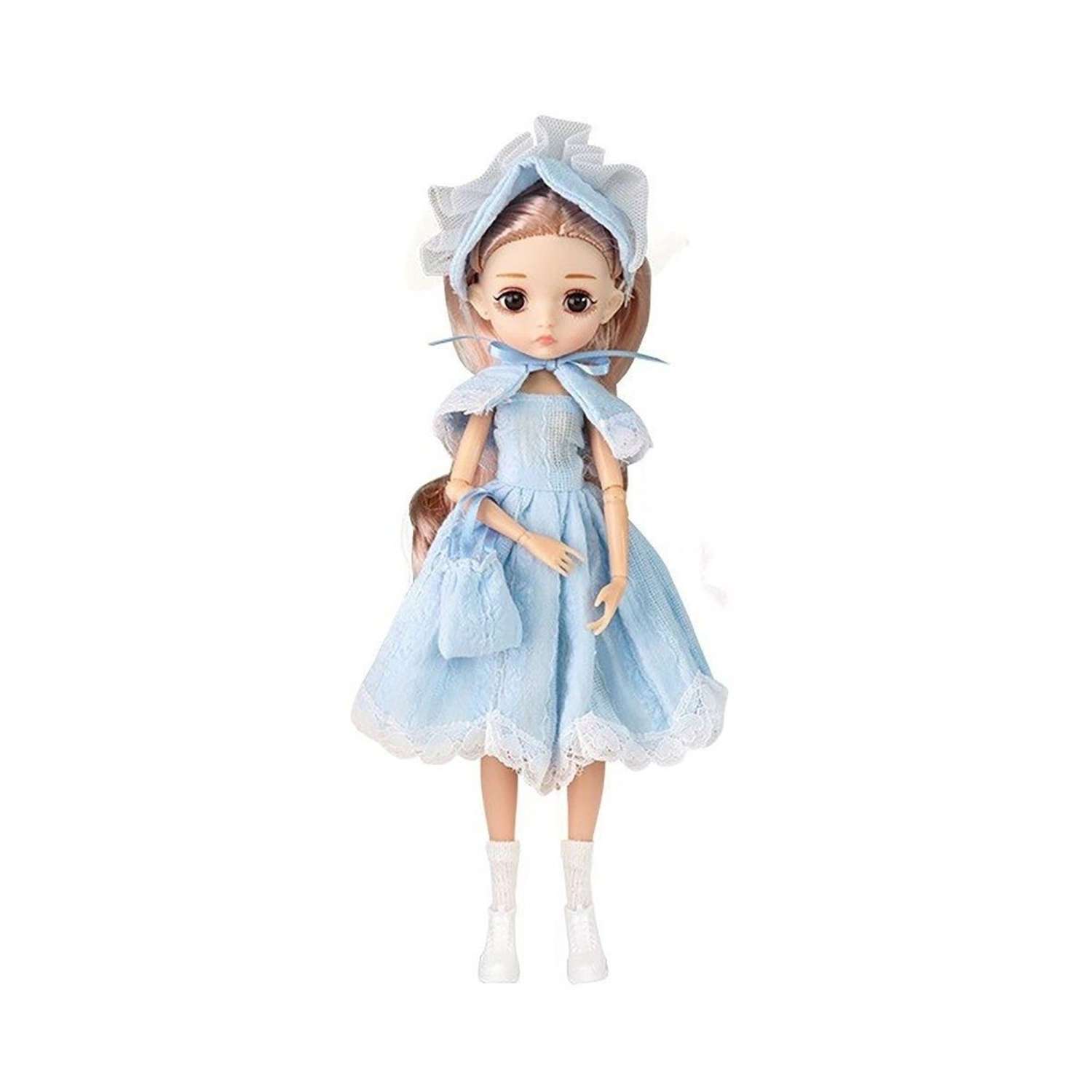 Кукла шарнирная 26 см Soul Sister с набором аксессуаров и одежды в подарочной коробке YW-DOLL26-05/голубой - фото 7