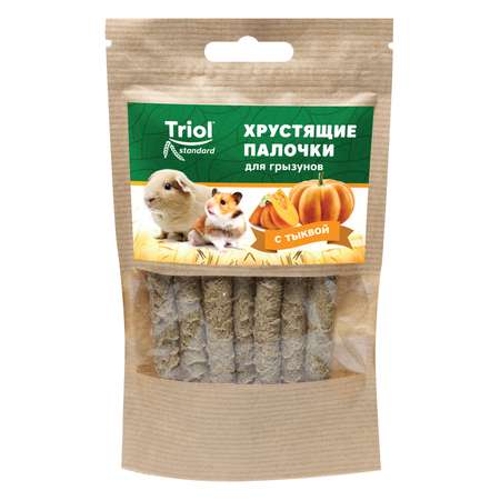 Лакомство для грызунов Triol 30г Standard хрустящие палочки с тыквой