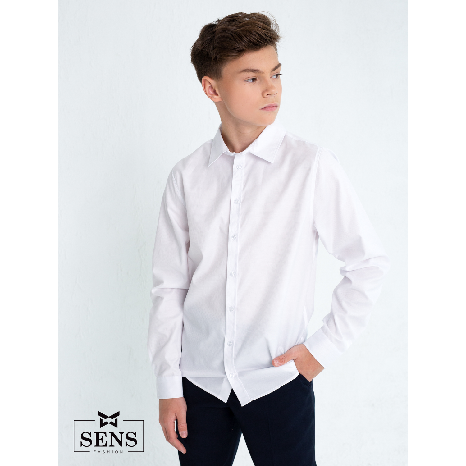 Рубашка Sens Fashion РМП/белый - фото 7
