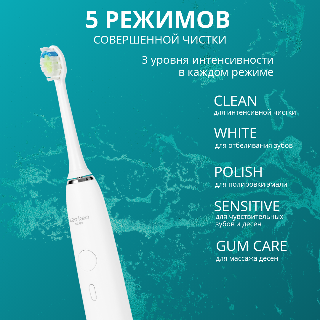 Зубная щетка KEO KEO Электрическая Звуковая Richdent Easycare - фото 2