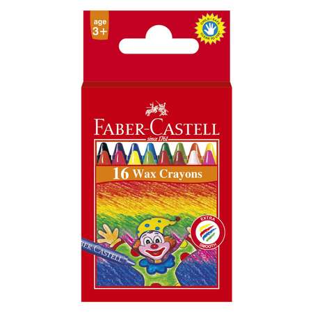 Восковые карандаши Faber Castell КЛОУН 16 шт