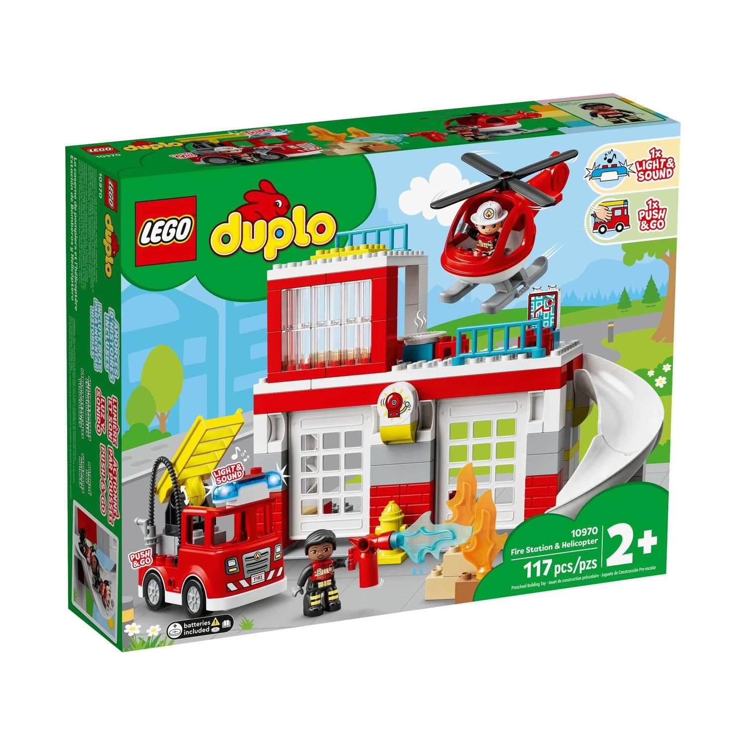 Конструктор LEGO DUPLO Town Пожарная часть и вертолёт 10970 - фото 1
