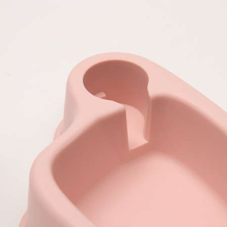 Миска Пижон Медленное кормление от переедания 33х18х17.5 см розовая 150 мл
