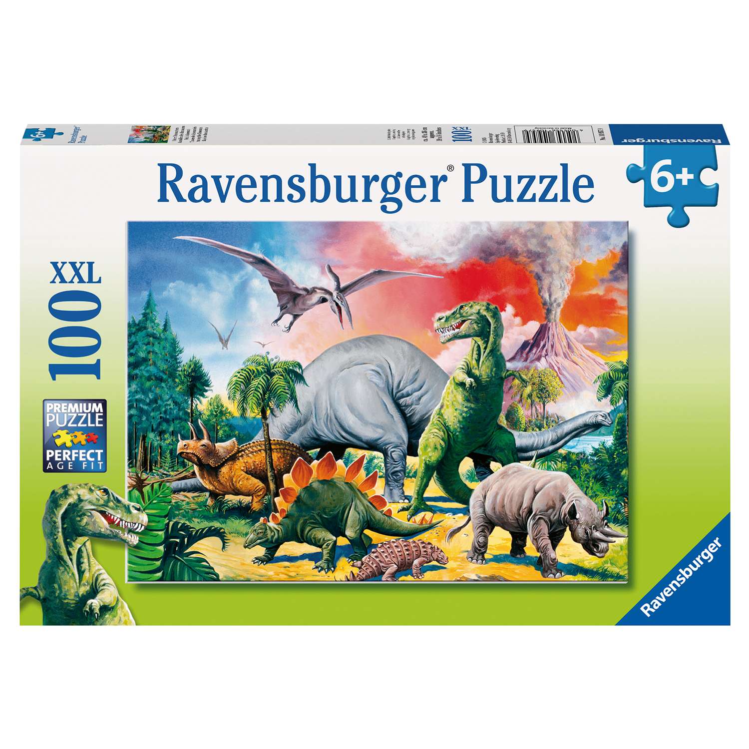 Пазл Ravensburger Среди динозавров XXL (10957) 100 элементов - фото 1