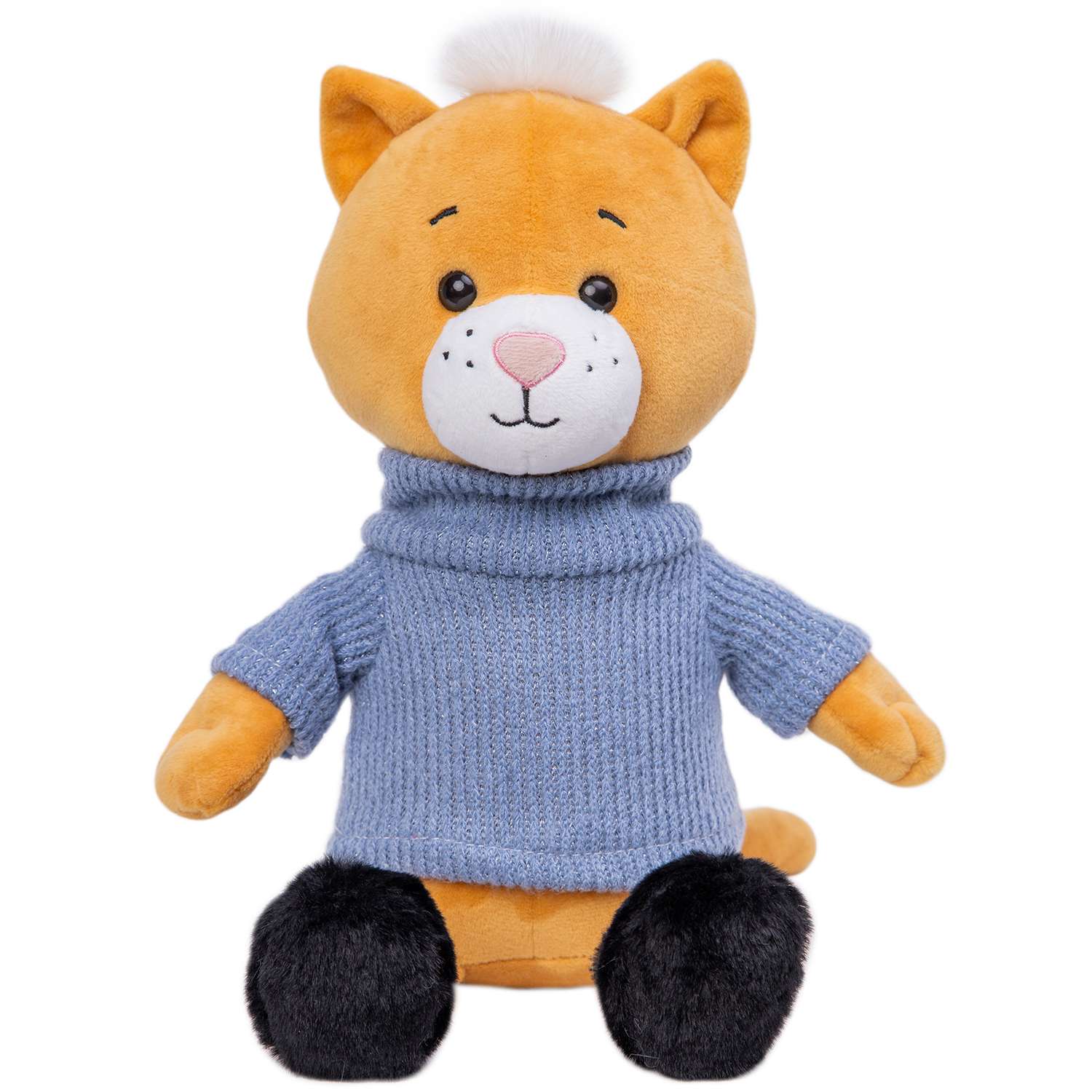 Мягкая игрушка KULT of toys Плюшевый котик Мартик в свитере 25 см - фото 1