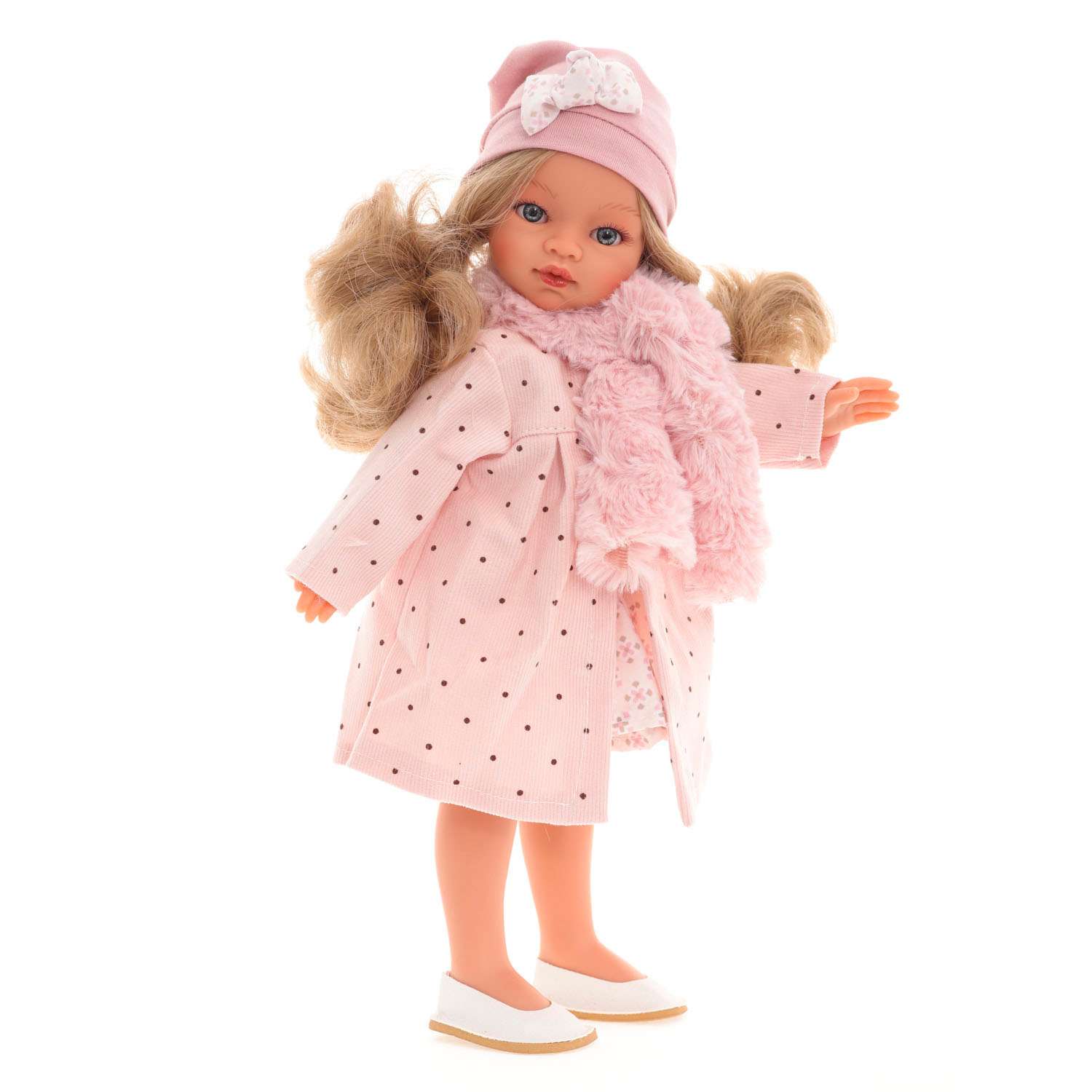 Кукла девочка Antonio Juan Ракель в розовом 33см виниловая 25089 - фото 1
