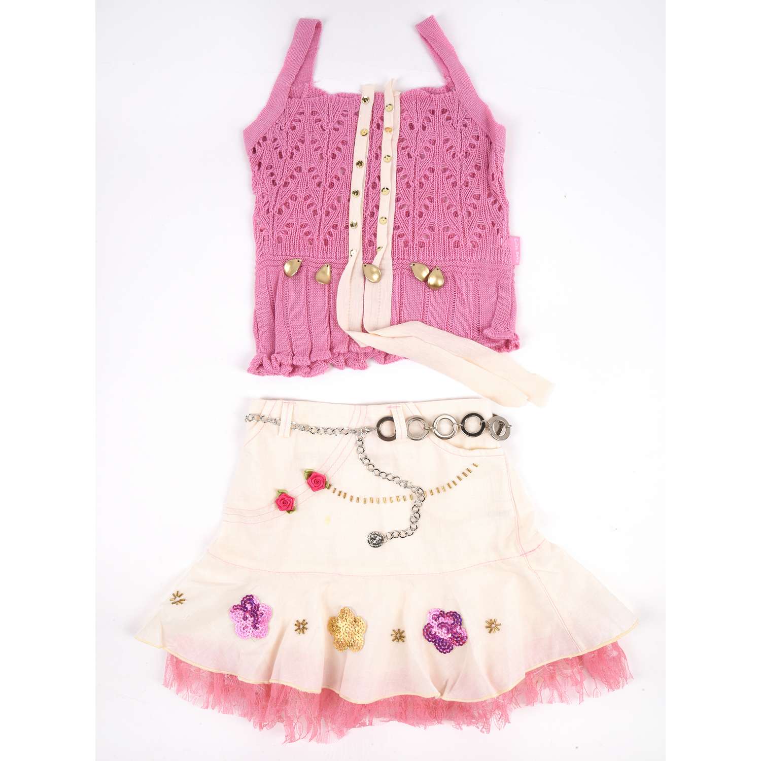 Топ и юбка Cascatto 1162_розовый - фото 1