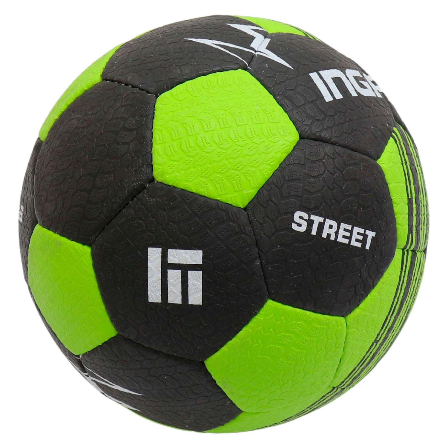 Мяч футбольный InGame STREET BROOKLYN №5 черно-зеленый IFB-125 - фото 2