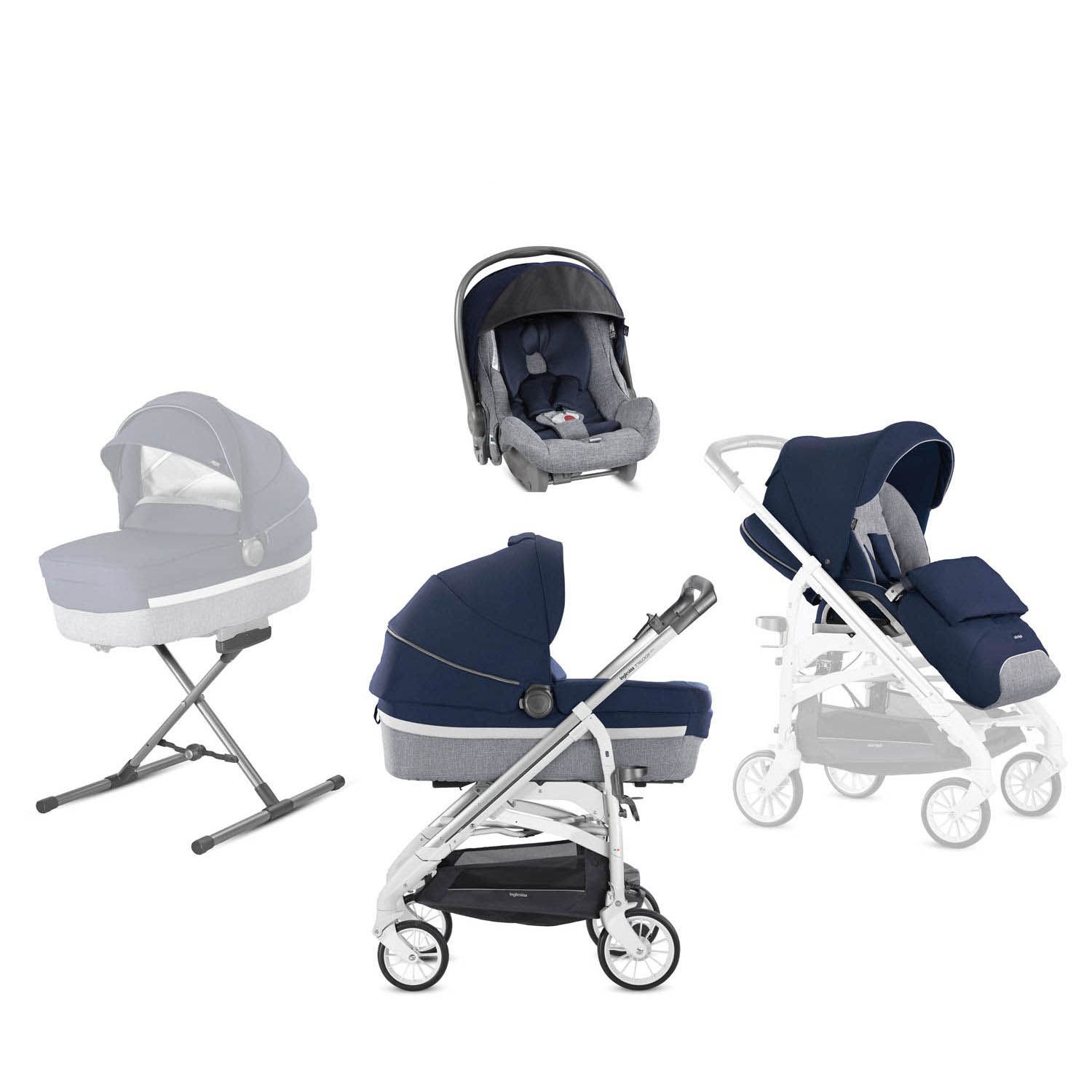 Коляска 4в1 Inglesina Trilogy System Quattro Santorini KA37M3SNT4 - фото 7