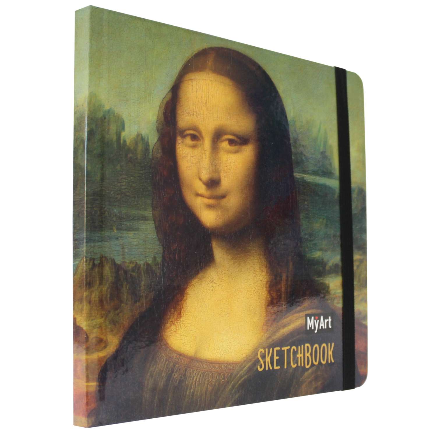 Блокнот Проф-Пресс Myart. Квадратный скетчбук. Леонардо Да Винчи Мона Лиза - фото 1
