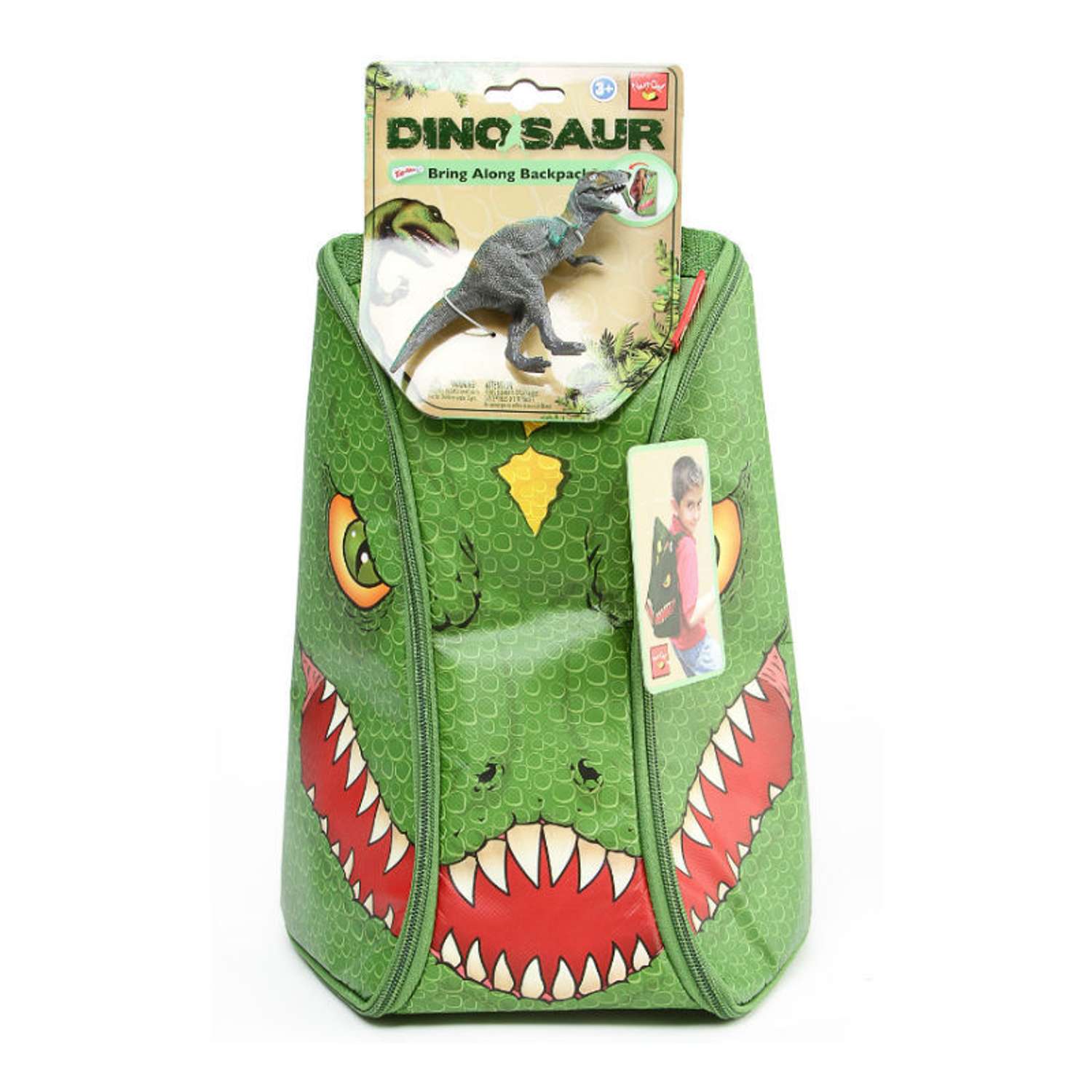 Набор Dinosaur ЗипБин Динозавр рюкзак-коврик+1 игрушка - фото 1