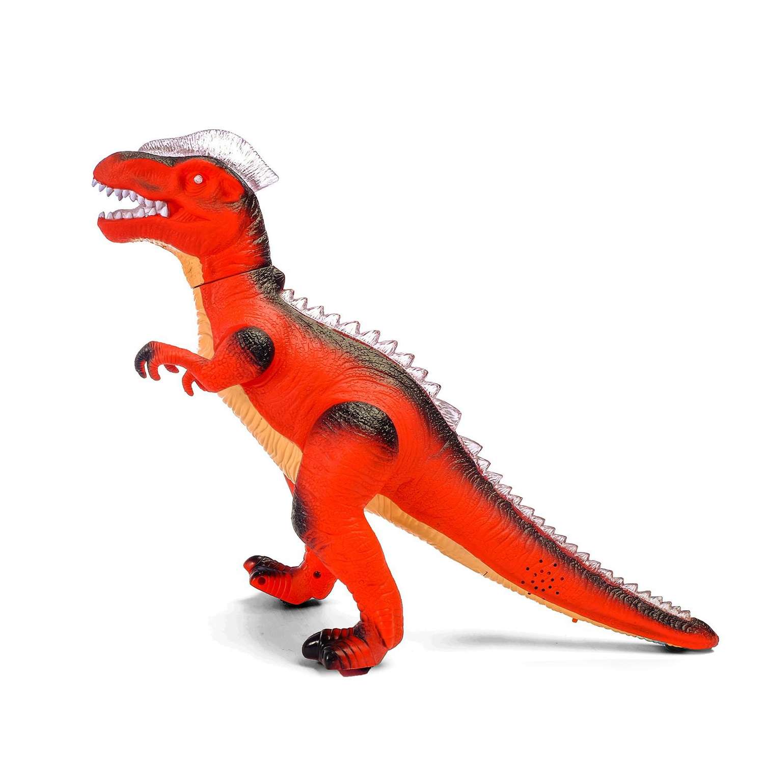 Динозавр Автоград радиоуправляемый «T Rex» световые и звуковые эффекты работает от батареек цвет красный - фото 2