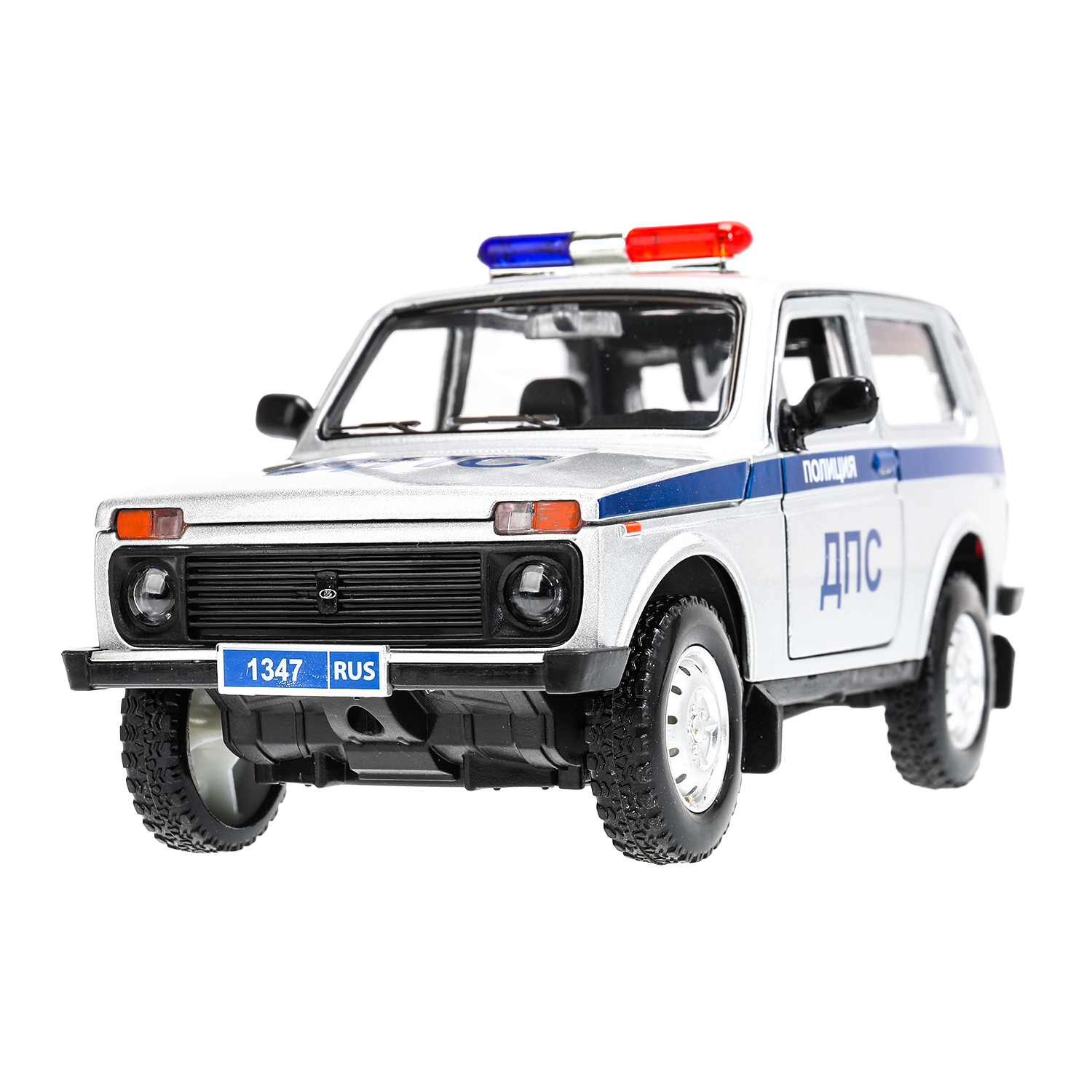 Полицейская машина Технопарк LADA 1:18 белый 380112 - фото 7