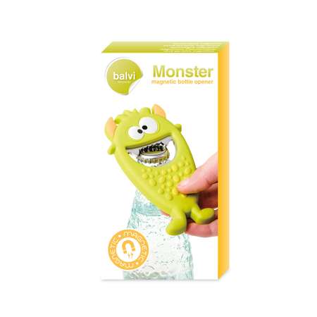 Открывалка Balvi Monster лайм магнитная