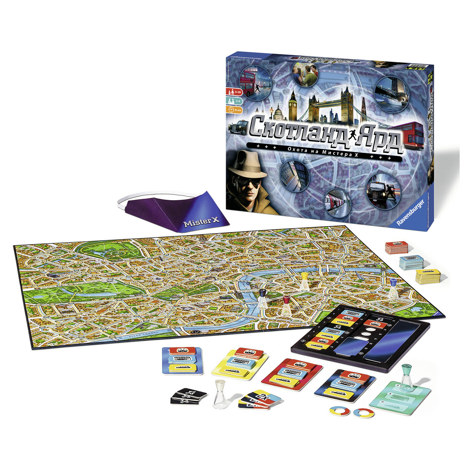 Игра настольная Ravensburger Скотланд Ярд 26007 купить по цене 1979 ₽ в  интернет-магазине Детский мир