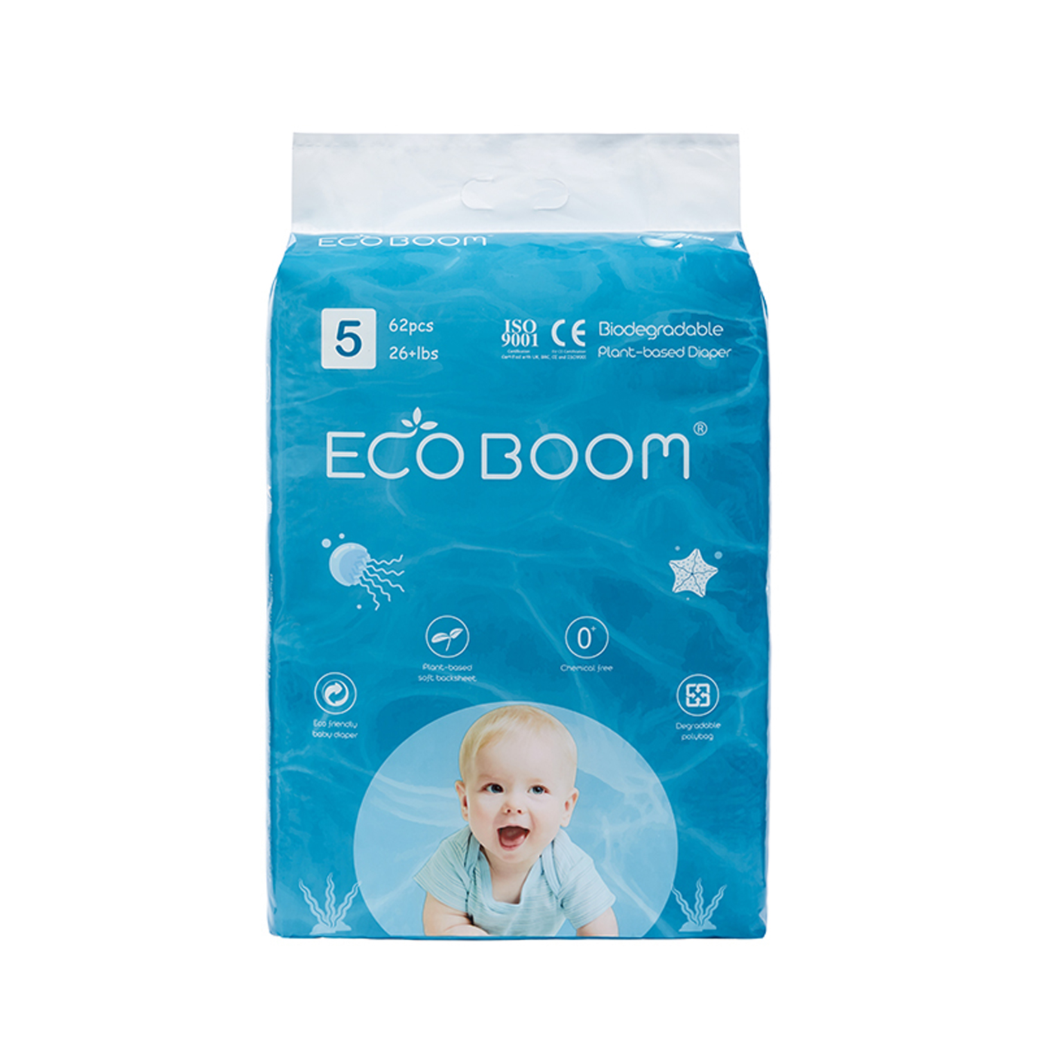 Подгузники ECO BOOM Eco 62 шт. XL - фото 1