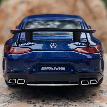 Коллекционная машинка WiMI металлическая синяя Mercedes-Benz AMG GT 63 S1 r32
