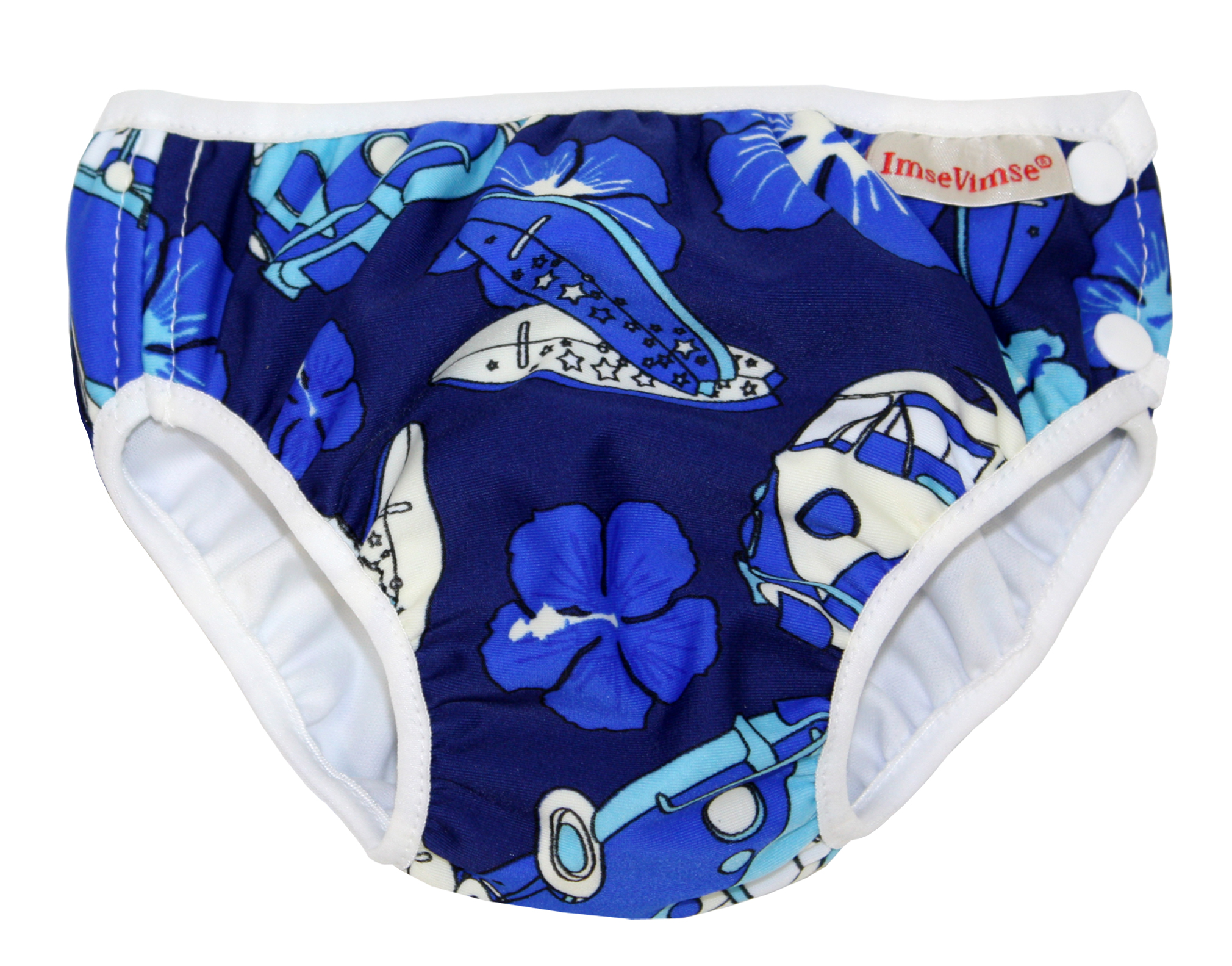 Плавки детские ImseVimse NB 4-6 kg 1-4 мес blue hawaii - фото 1