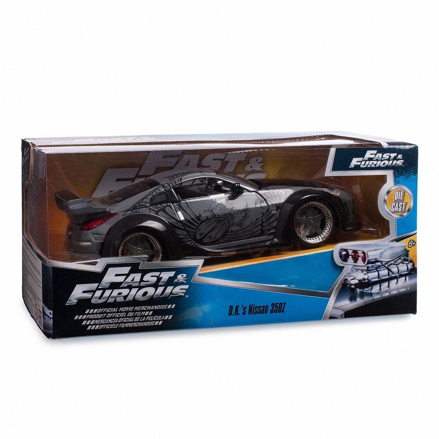 Автомобиль Fast and Furious Nissan 1:24 без механизмов 97172 - фото 2