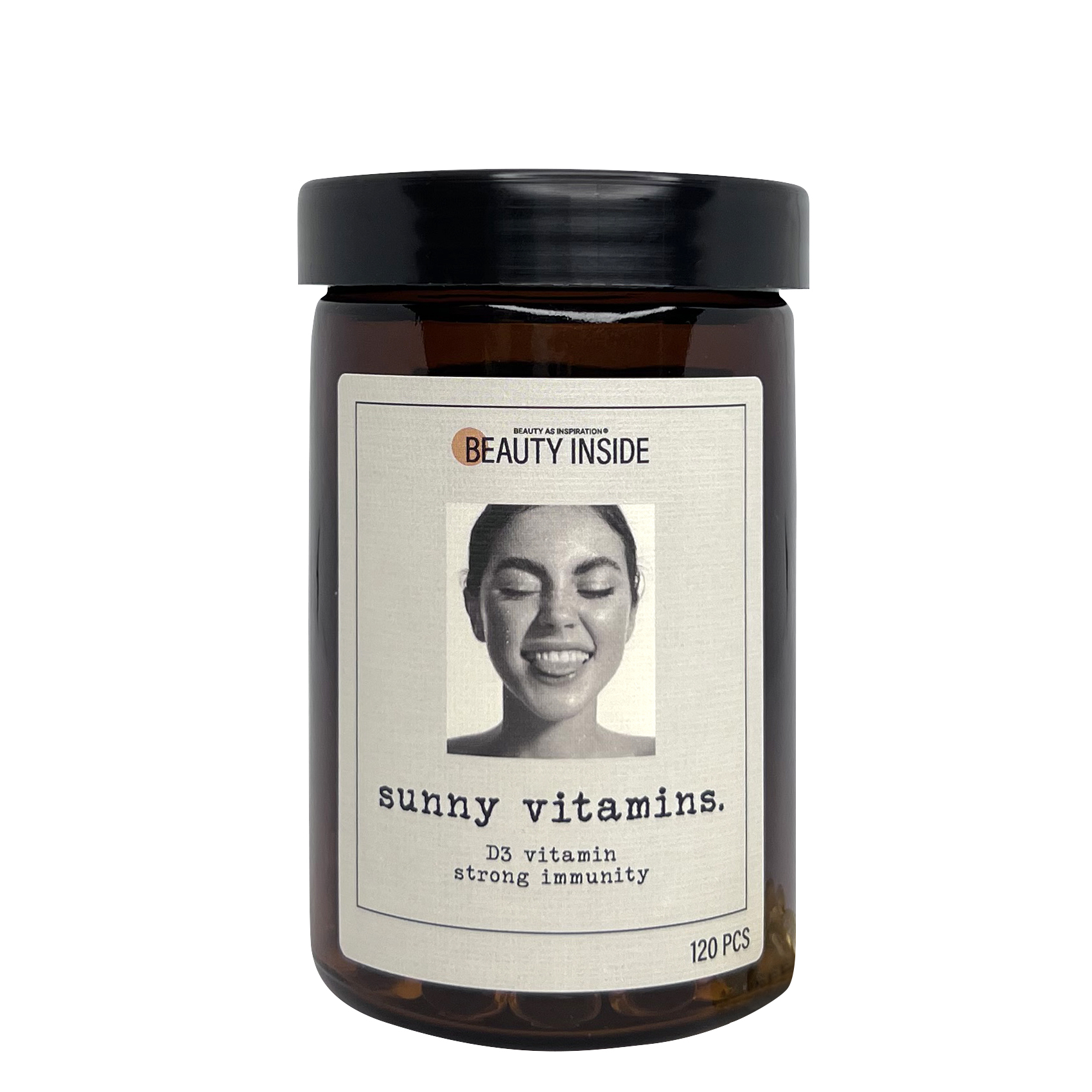 Биологически активная добавка BEAUTY INSIDE sunny vitamins. Капсулированный витамин D3 120 капсул - фото 6