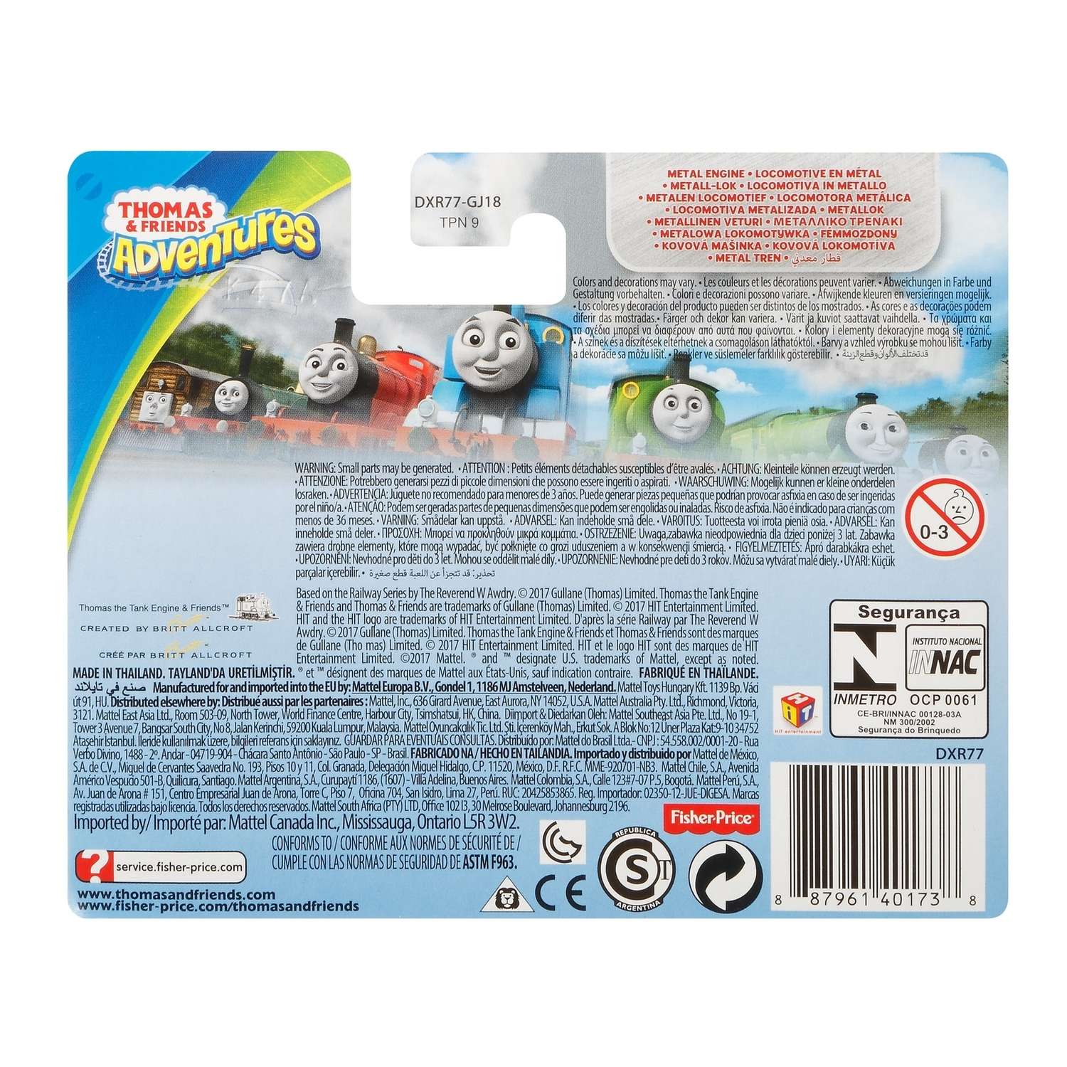 Паровозик Thomas & Friends Тео экспериментальный двигатель DXR77 DWM28 - фото 3