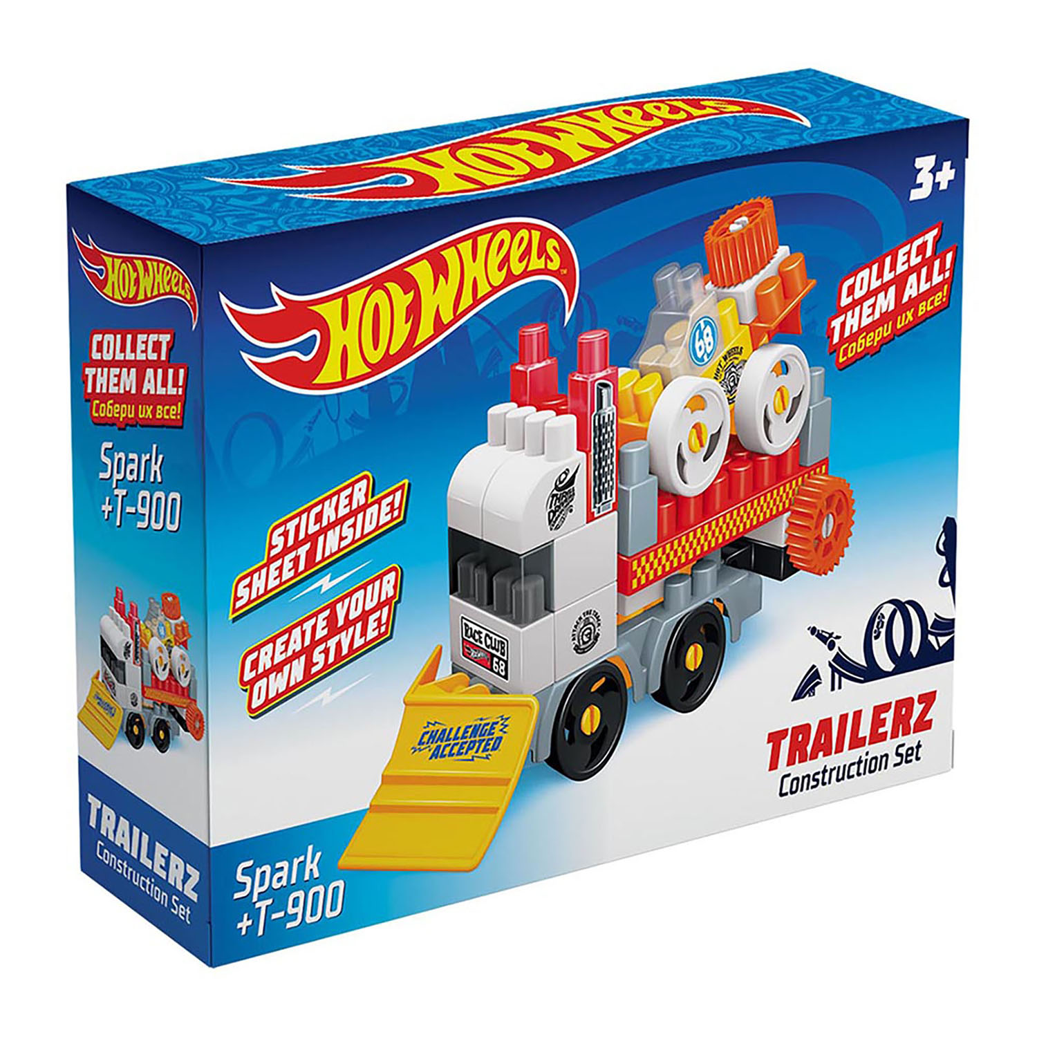 Конструктор BAUER Hot Wheels машинка trailerz Spark T900 - фото 1