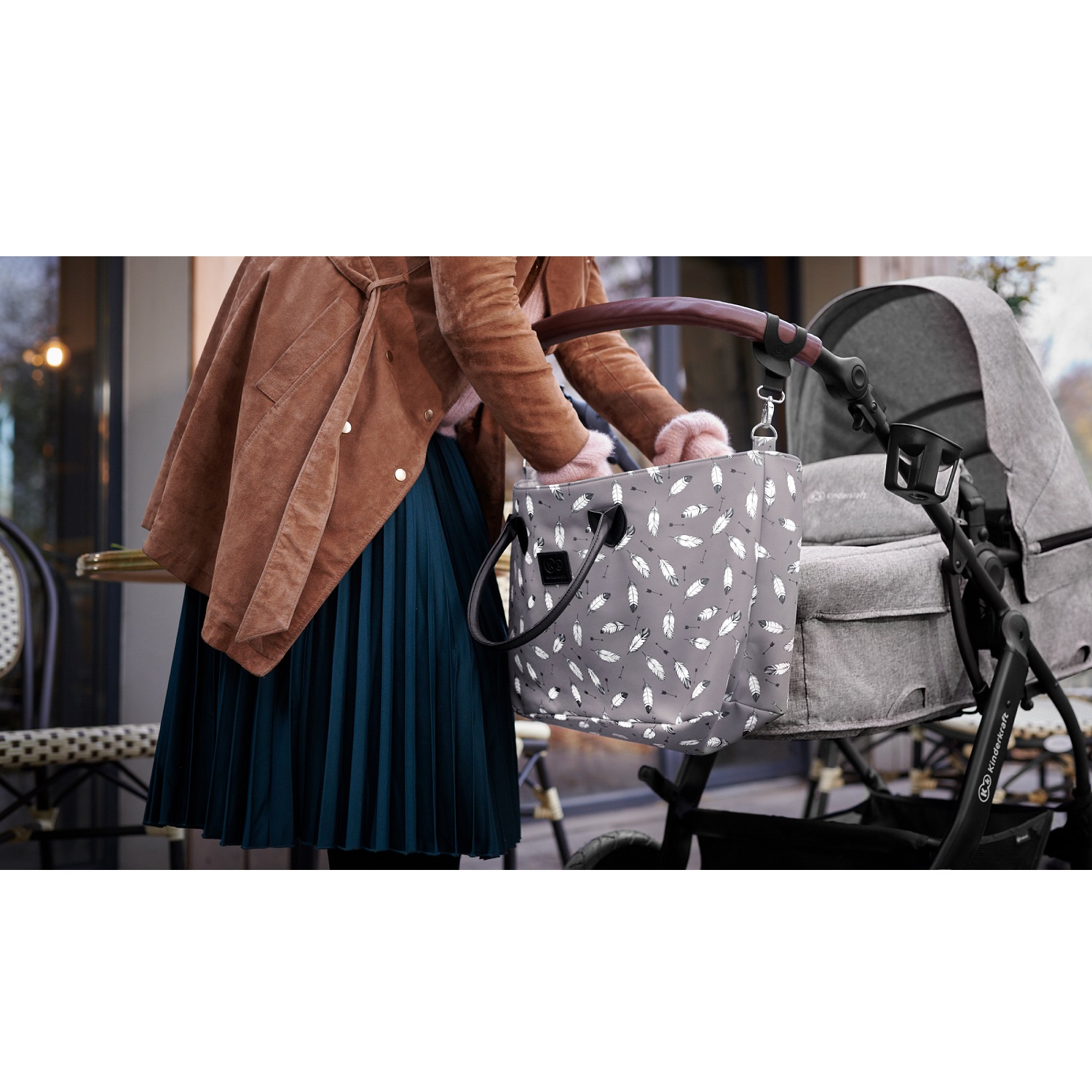 Сумка Kinderkraft для мамы Mommy Bag Grey KKAMBAGGRY0000 - фото 9