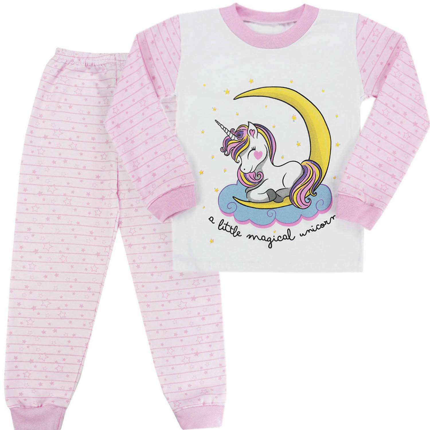 Пижама Babycollection 00-00023863 белый,бледно-розовый - фото 1