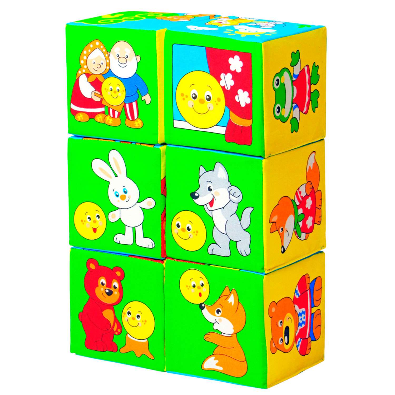 Кубики Мякиши Мягкие детские с буквами развивающие для детей Русские сказки подарок игра развитие детям - фото 8