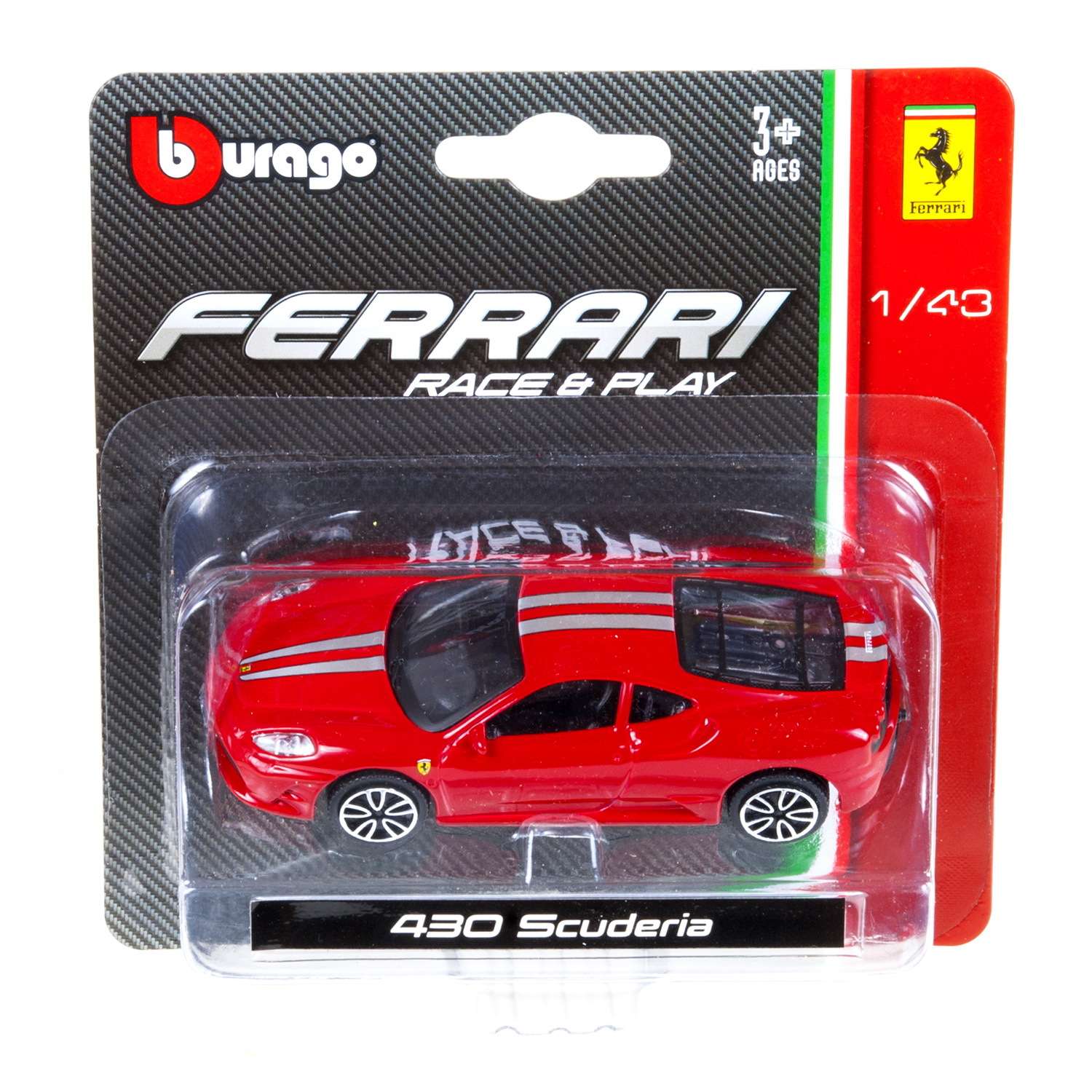Машинка BBurago 1:43 Ferrari 430 Scuderia 18-36001(4) 18-36001(4) - фото 5