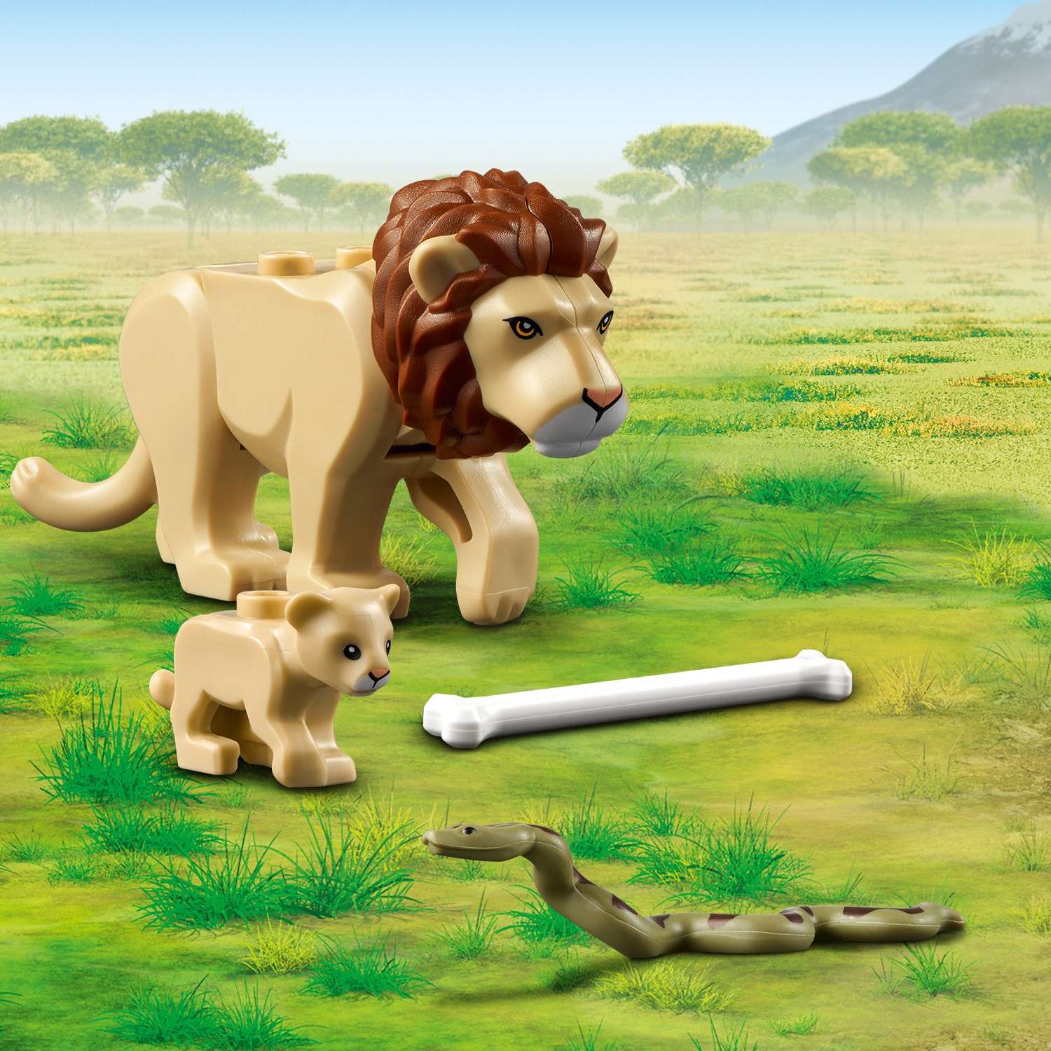 Конструктор LEGO City Wildlife Спасательный внедорожник для зверей 60301 - фото 6