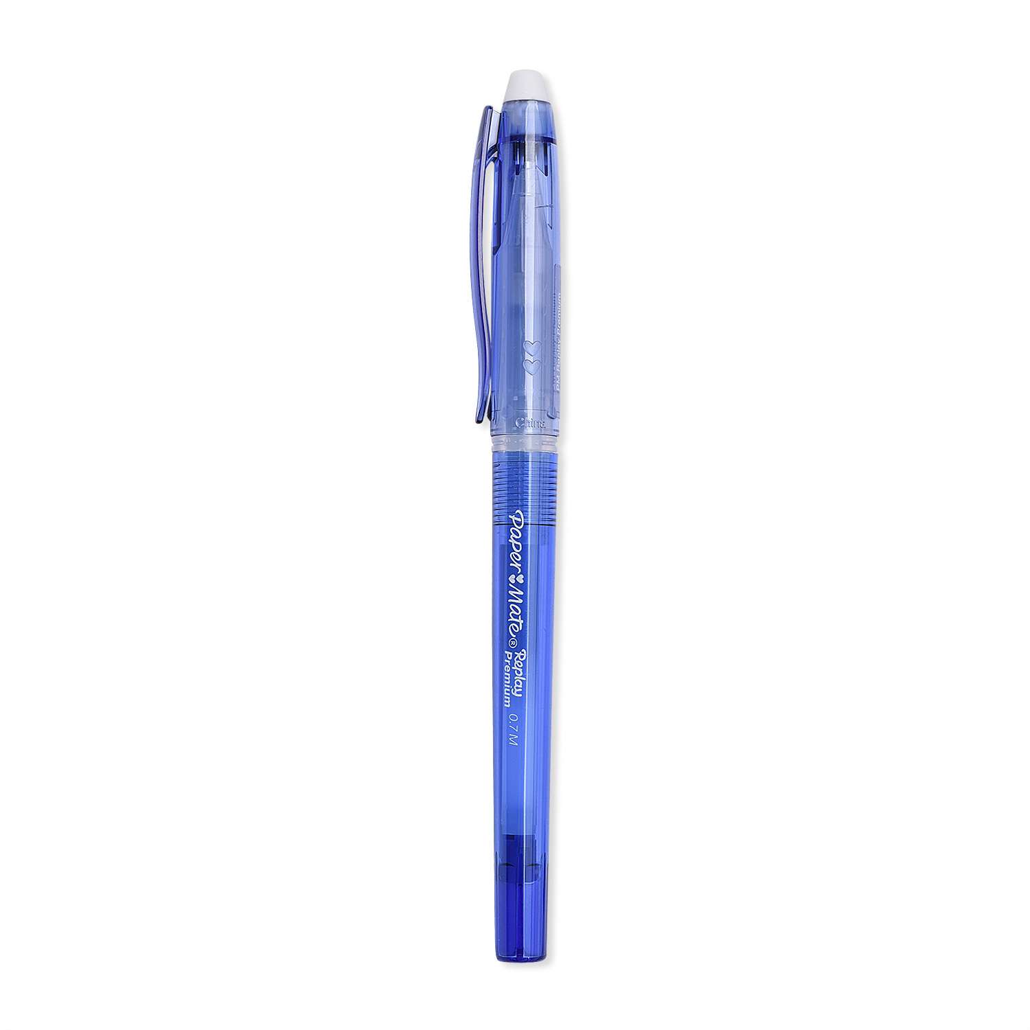Ручка гелевая PAPER MATE со стираемыми чернилами Replay Премиум(синий) - фото 1